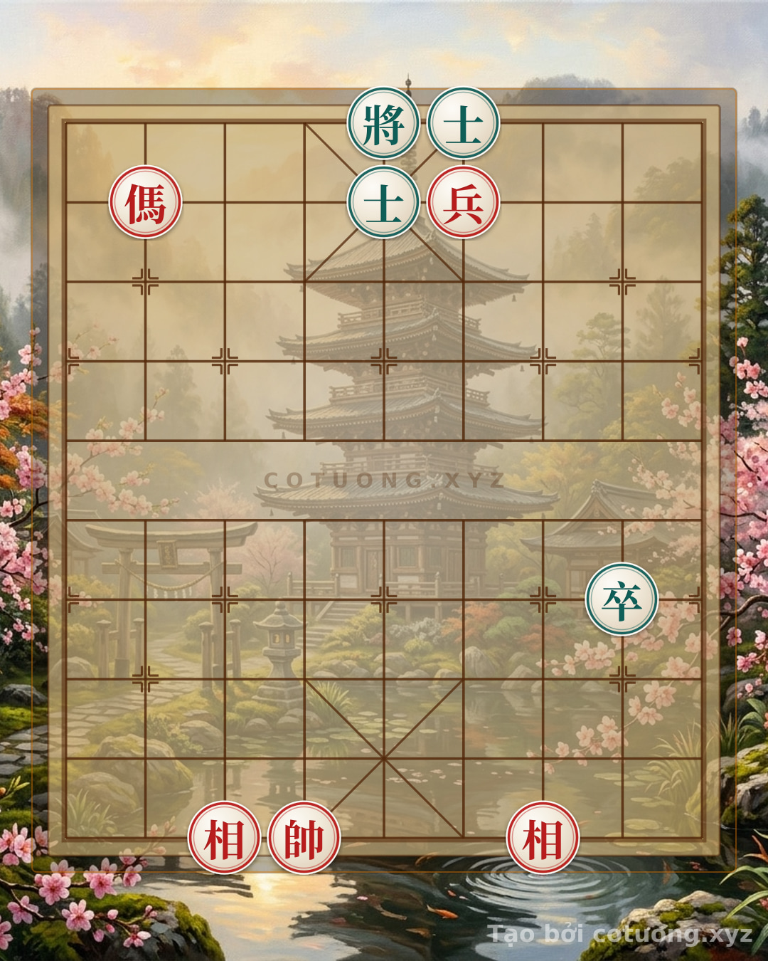 Thế cờ: Red General: Compulsory Winning Strategy in the 1c2b Opening — Cờ Tướng Online
