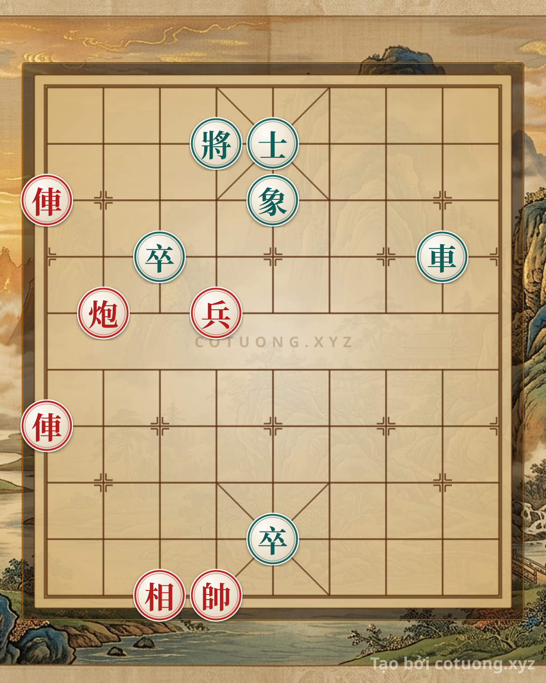 Challenge: The Ruthless Strike: When the Red Rook and Cannon Checkmate the Black Double Rook Defense in One Move - Can you solve it?