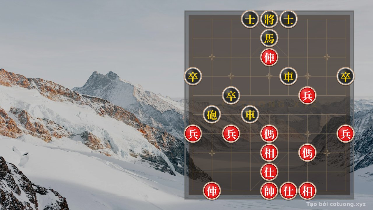 Thế cờ: Xiangqi: Black's Defensive Tactics Behind the Red Wall — Cờ Tướng Online