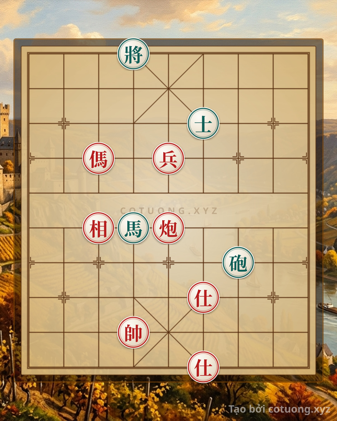Challenge: Unique Xiangqi Formation: Red Dominates the Board with Ruthless Tactics - Can you solve it?