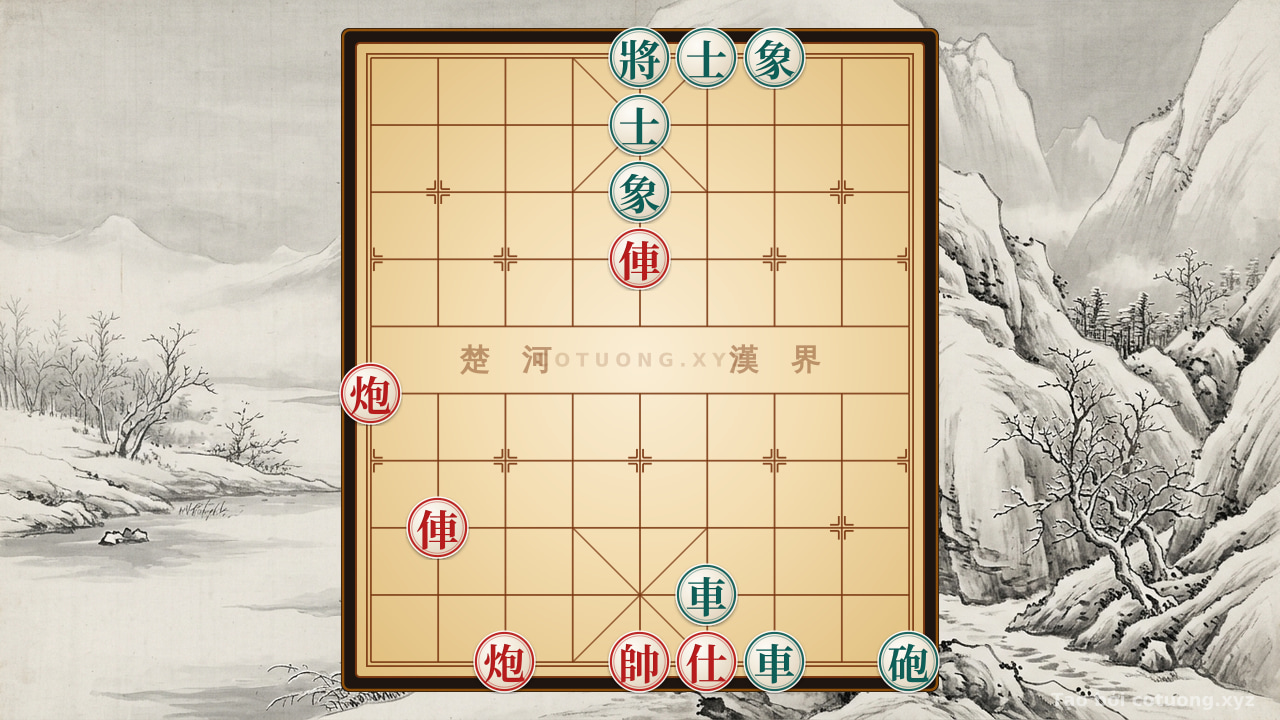Thế cờ: Master's Secret: Advanced Defense and Counterattack Tactics in the Black General's 5th Rank, 10th File — Cờ Tướng Online