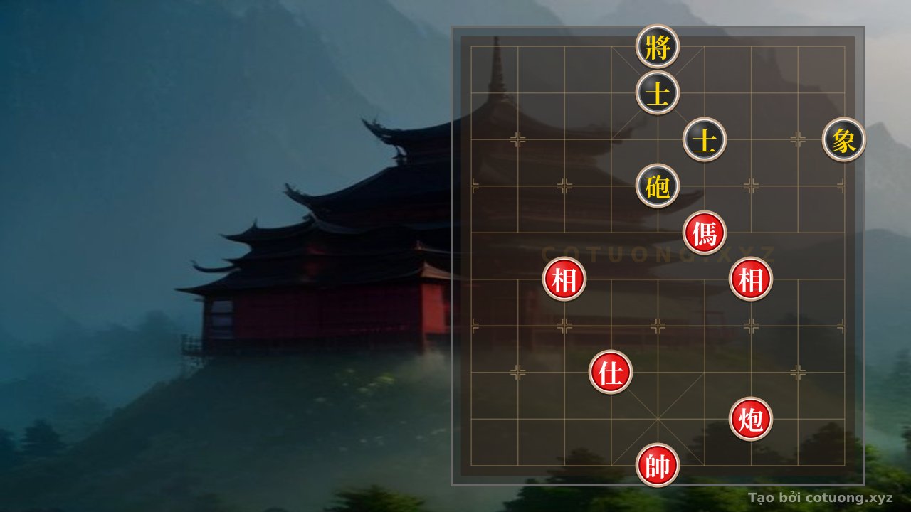 Thế cờ: Xiangqi (Chinese Chess) Secret Move: Cannon Horse Advisor 2 Elephants Beat Cannon 2 Advisors Elephants in One Unexpected Move — Cờ Tướng Online