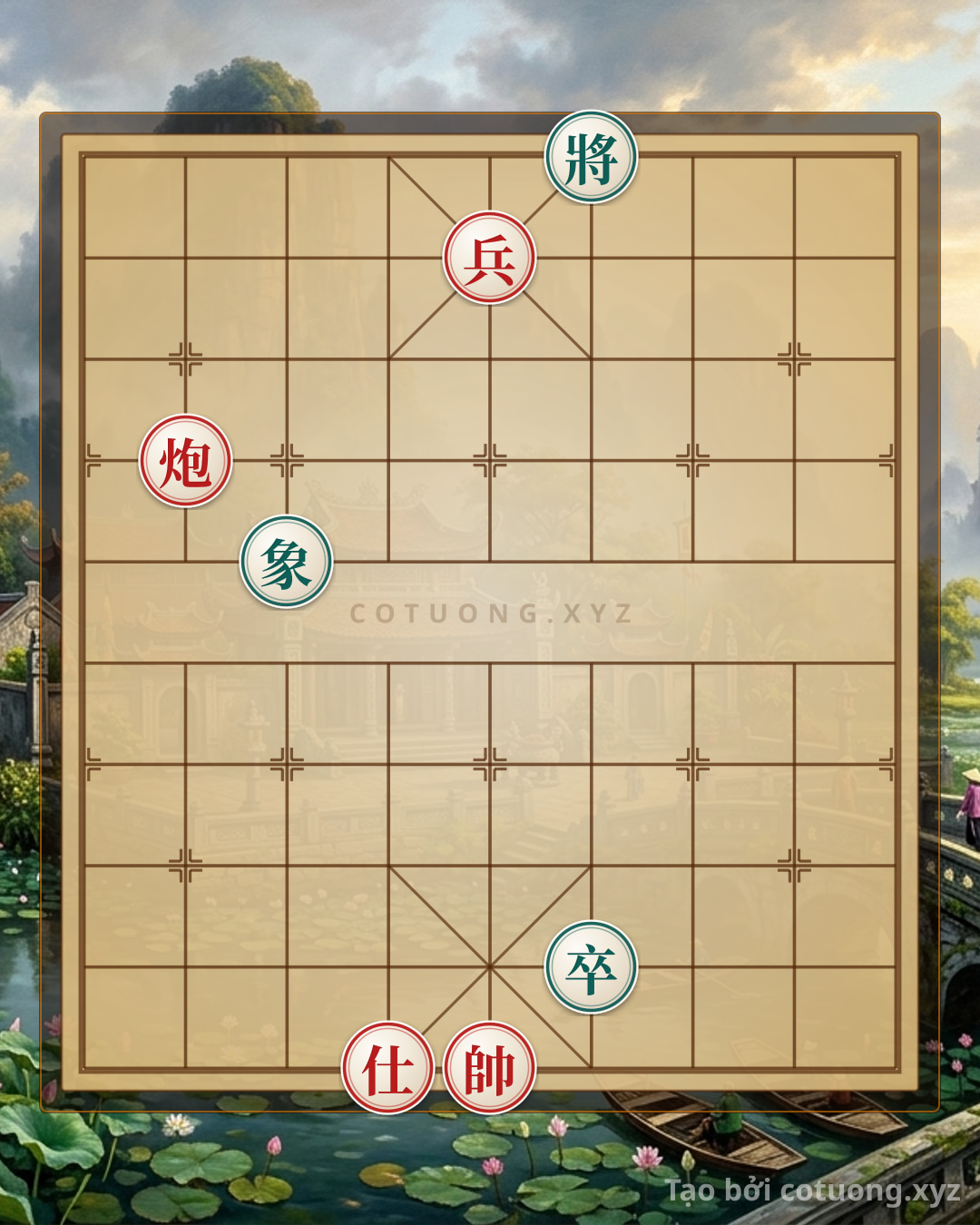 Thế cờ: Defensive Counterattack: The Secret to Defeating the Black General in a Tricky Chess Position — Cờ Tướng Online