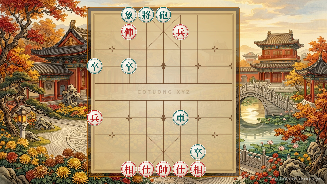 Thế cờ: Xiangqi: The Secret to Countering the Red's Aggressive Attack — Cờ Tướng Online