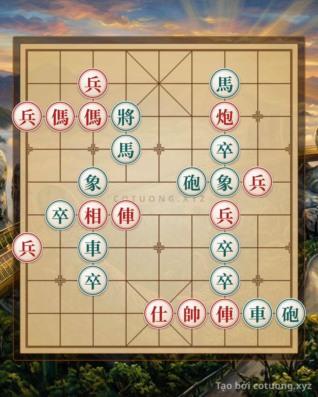 Challenge: Mastering Xiangqi: When Red's 2 Rooks, 2 Cannons, 2 Horses, and 5 Pawns Shatter Black's Defense - The Secret of Legendary Chess Position #664a - Can you solve it?