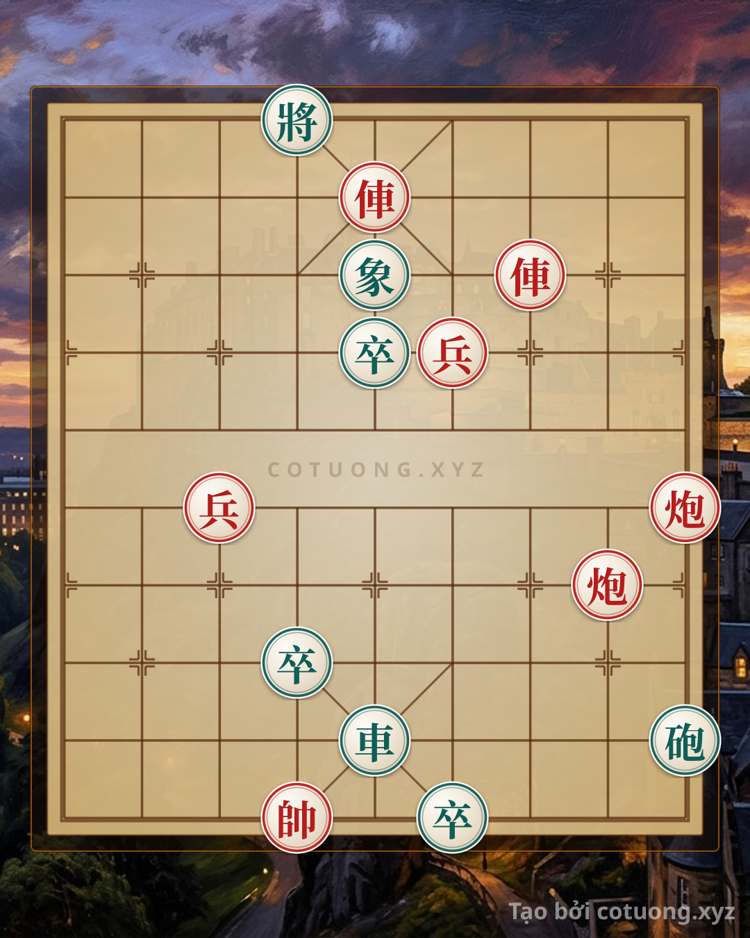 Challenge: Xiangqi: Mastering the Red Chariot and Cannon Advantage - Can you solve it?
