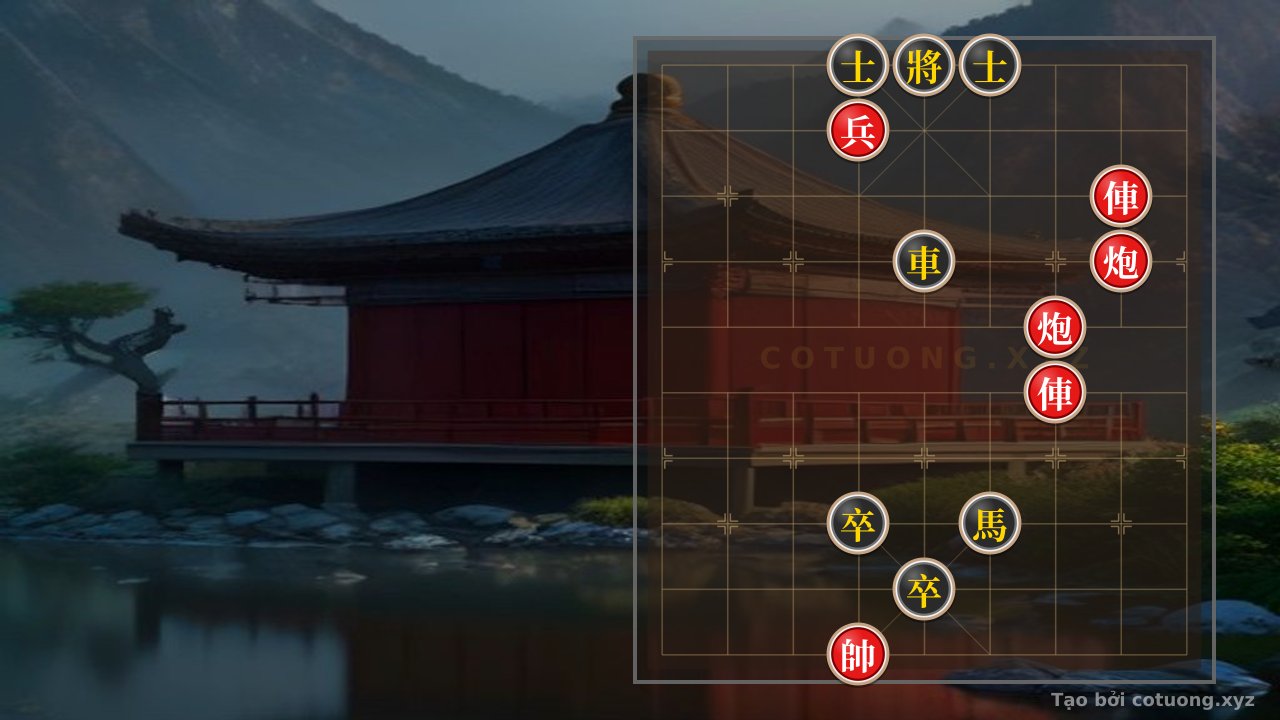 Thế cờ: The Ultimate Rook Cannon: 2 Rooks and 2 Cannons Crush Horse and Elephant in 7 Moves - Learn Xiangqi with AI Without Thinking — Cờ Tướng Online