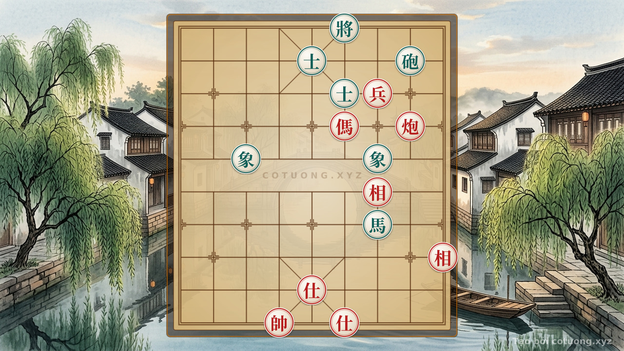 Thế cờ: Xiangqi (Chinese Chess): Strong Defensive Tactics Under Psychological Pressure — Cờ Tướng Online