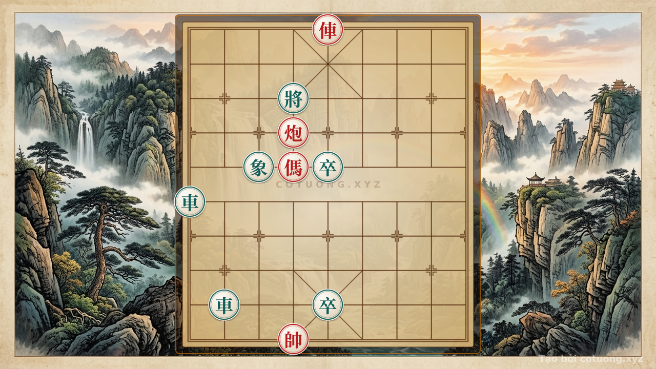 Thế cờ: Xiangqi: The Art of Defeating the Red General - Mastering the Super Hard AI — Cờ Tướng Online