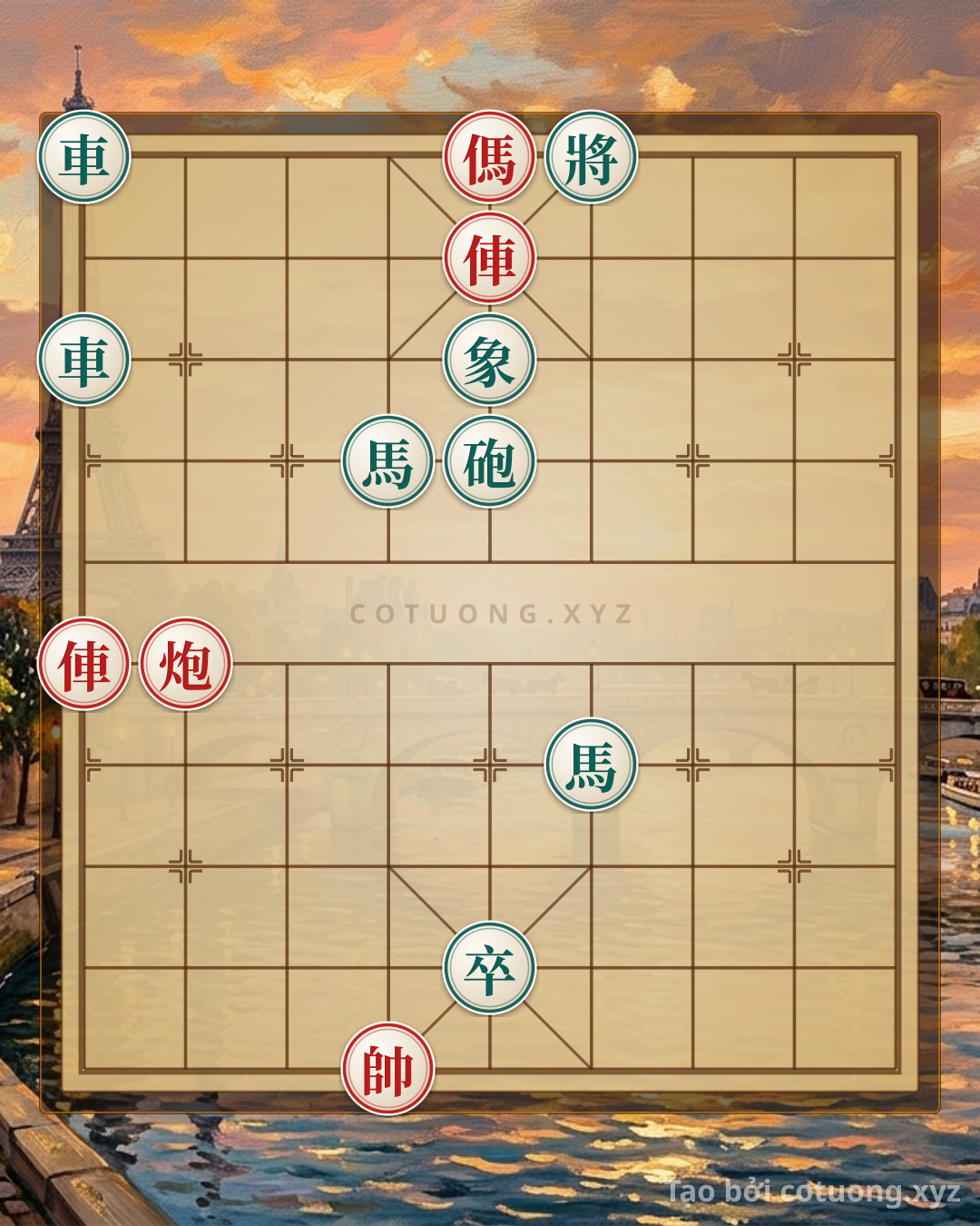 Challenge: Red General's Attack on the Black Chariot - A Terrifying Offensive Strategy - Can you solve it?