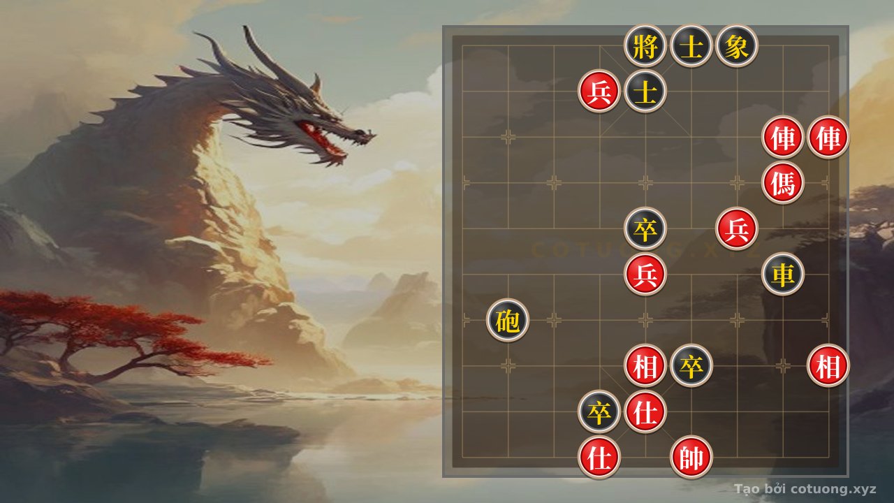 Thế cờ: Xiangqi: Black's Defensive Strategy with Red's Double Rooks — Cờ Tướng Online