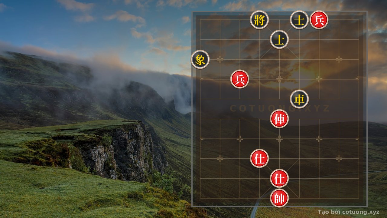 Thế cờ: Super Difficult Xiangqi Position: Red Crushes Black with a Straight Rook L5 — Cờ Tướng Online