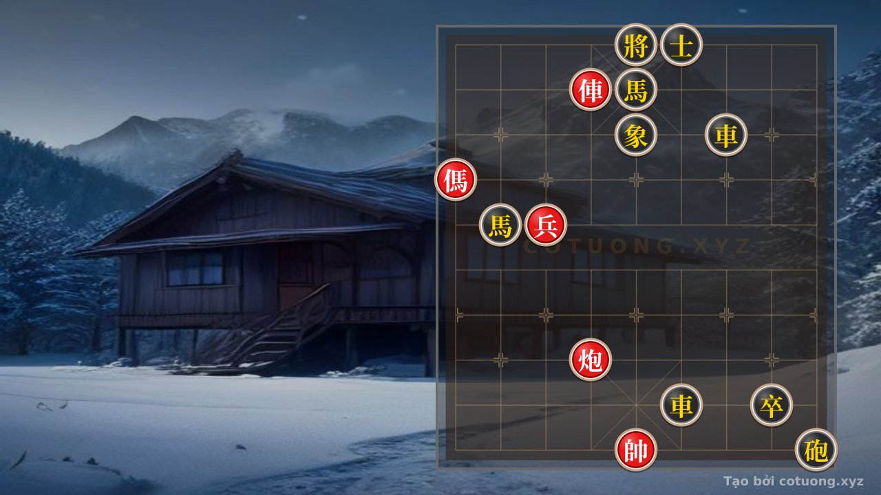 Thế cờ: The Art of Xiangqi: Red's Rook, Cannon, Horse and Pawn Crush Black's Two Rooks, Two Horses - The Counterattack Strategy in the Close Quarters — Cờ Tướng Online