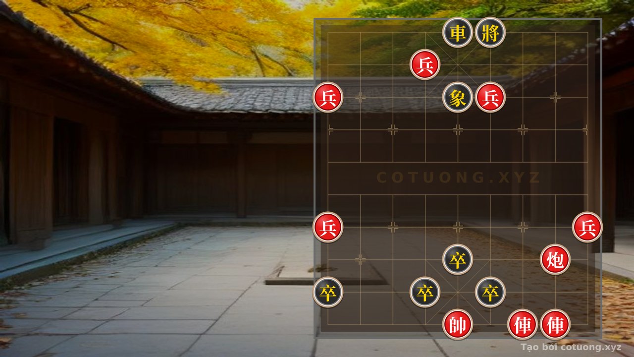 Thế cờ: Red General Chess: Tactics for Attacking the Black Chariot in an Extremely Dangerous Position — Cờ Tướng Online