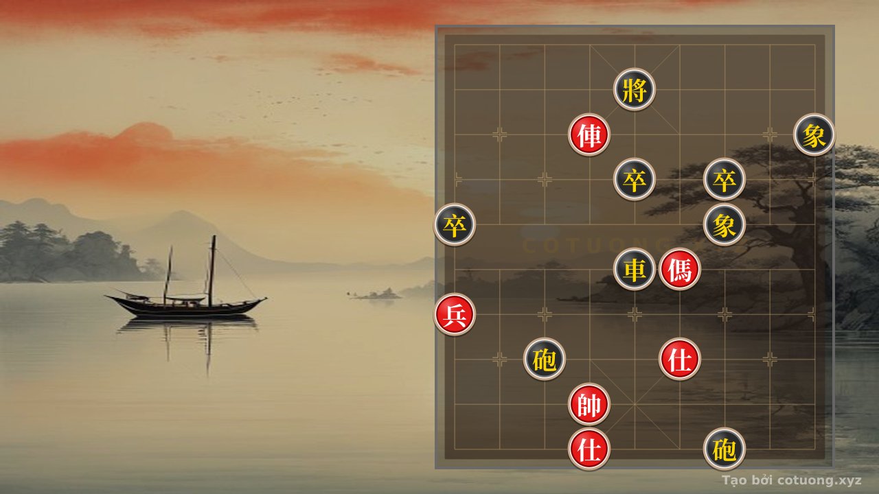 Thế cờ: Defensive Tips for Xiangqi: Controlling the Board with 2 Red Cannons and a Black Chariot — Cờ Tướng Online