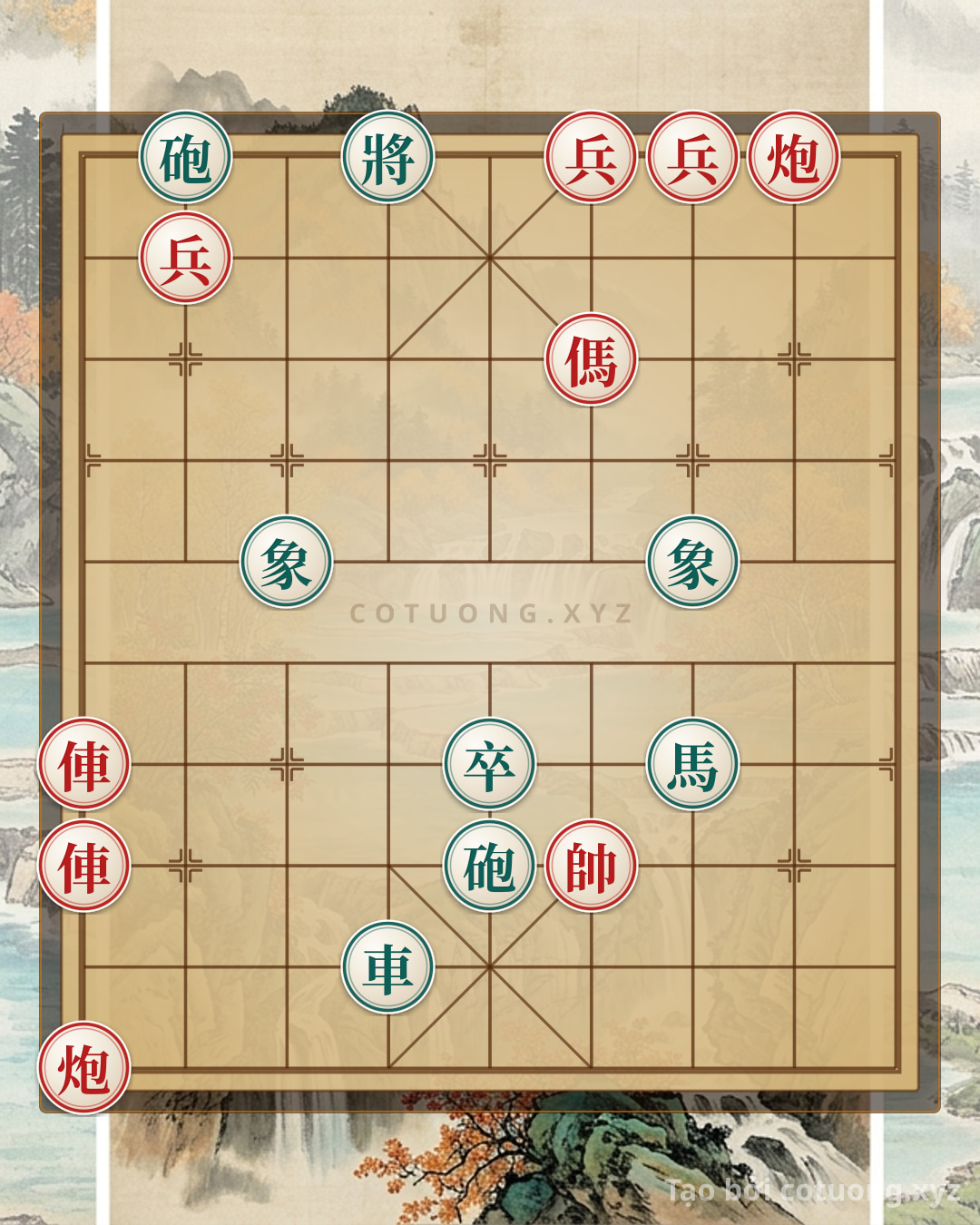 Challenge: The Spider Trap: Black Cannon on 2,10 and the Red's Crucial Tactics - Can you solve it?