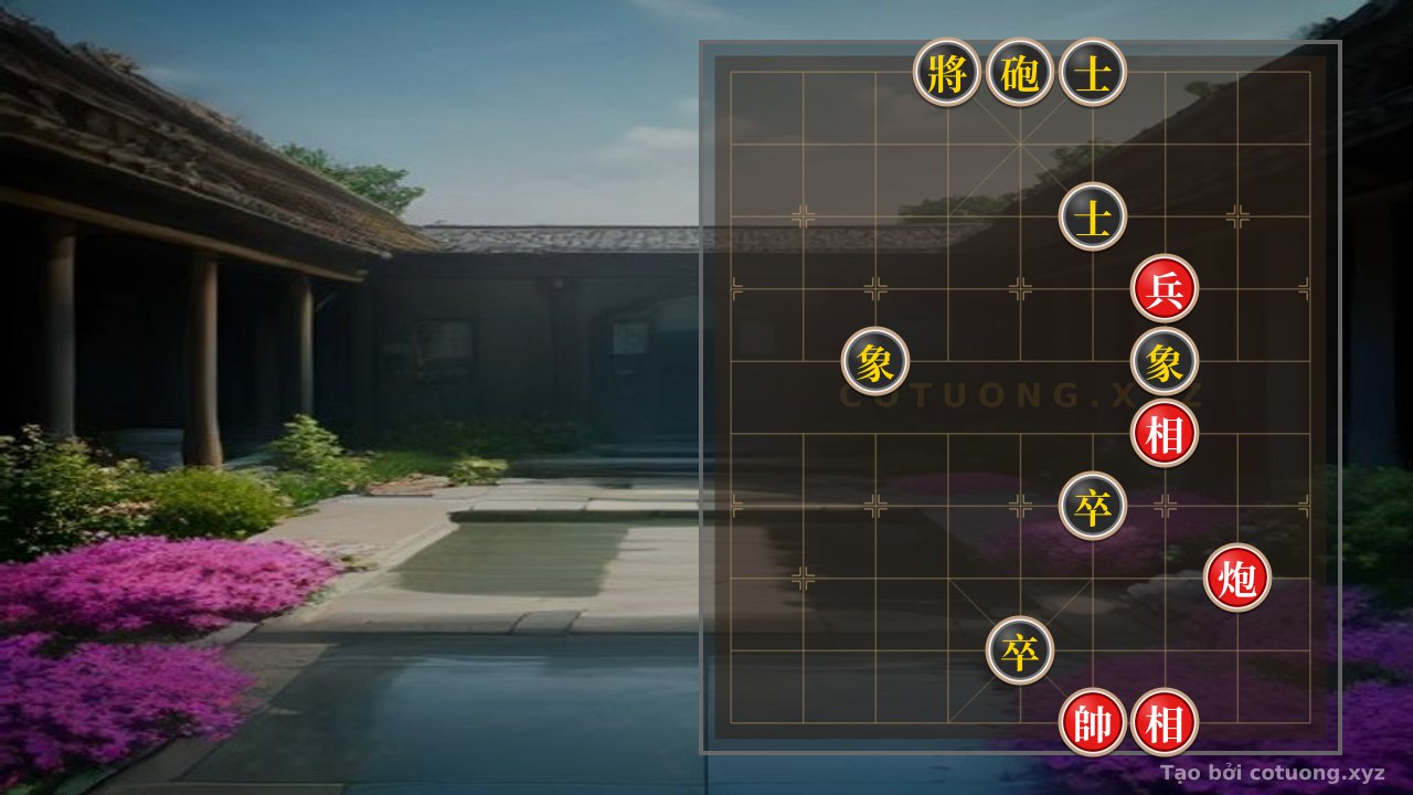 Thế cờ: Cannon Pawn 2Bishops vs. Cannon 2Pawns 2Advisors: The Art of Defensive Counterattack in Xiangqi — Cờ Tướng Online