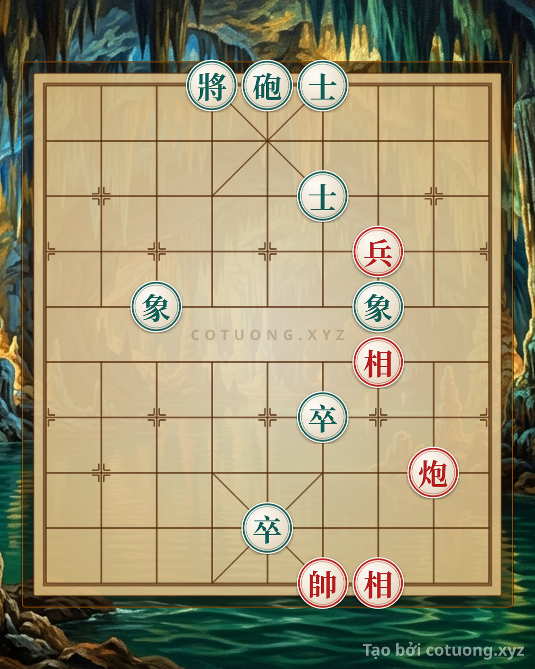 Challenge: Cannon Pawn 2Bishops vs. Cannon 2Pawns 2Advisors: The Art of Defensive Counterattack in Xiangqi - Can you solve it?
