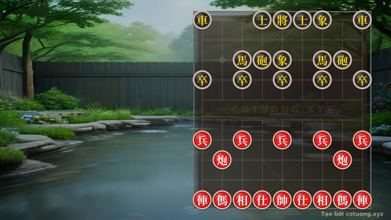 Thế cờ: The Secret to Breaking the Deadly Xiangqi Formation: When Black's Double Rooks Face a Threatening Red Army — Cờ Tướng Online