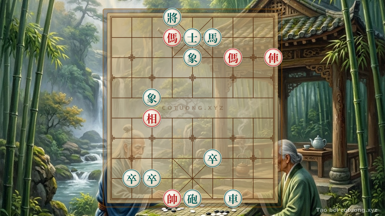 Thế cờ: The 'Red Horse' Trick to Defeat the 'Black Cannon' Formation in Xiangqi: Reversing from a Weakness — Cờ Tướng Online