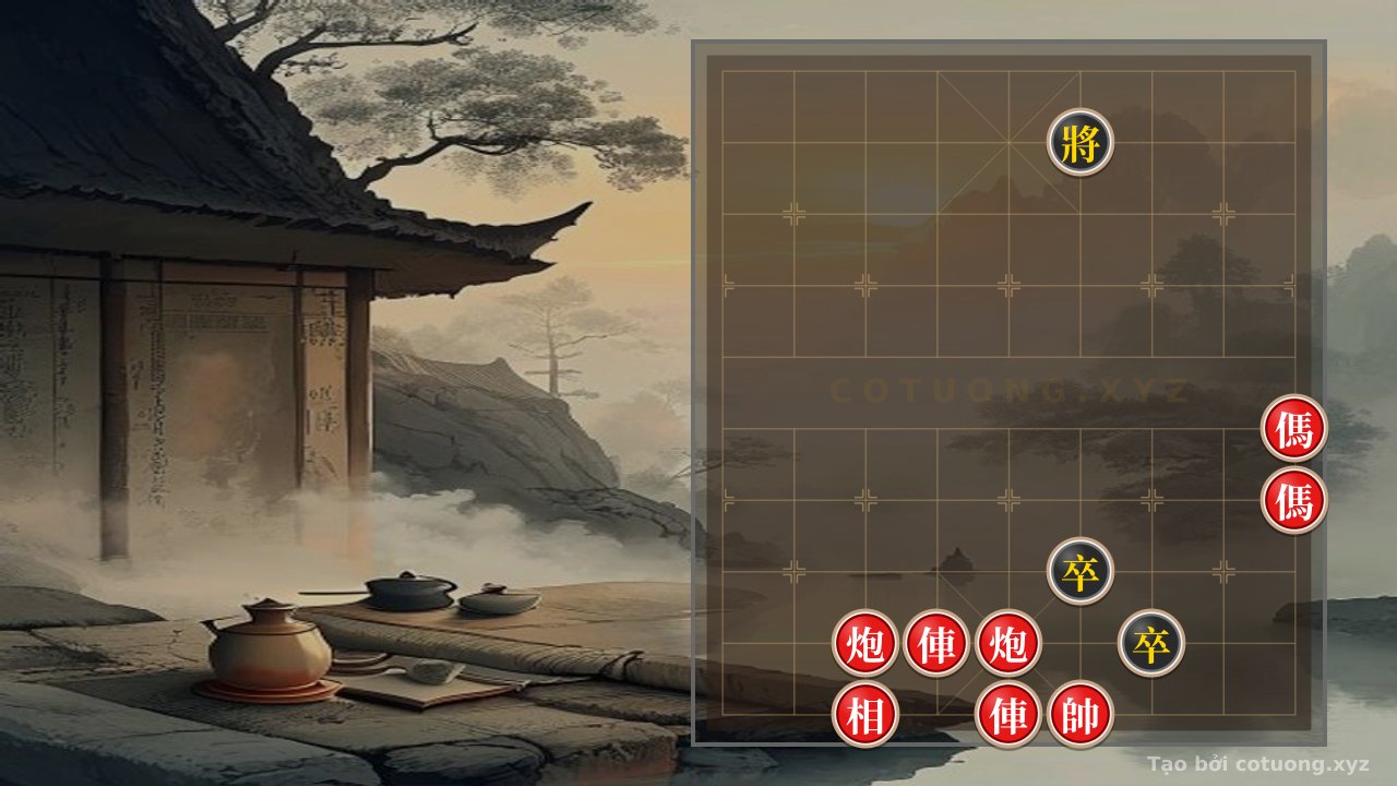 Thế cờ: The Secret 'Red Beats Black' Strategy - The 'Black General on 6, Red Horses Charge' Formation: 