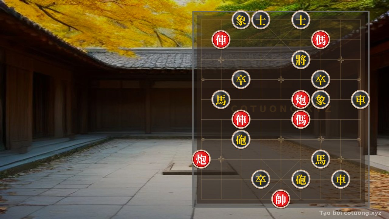Thế cờ: Xiangqi Enigma: When Two Rooks Clash and the Whisper of the Black General — Cờ Tướng Online