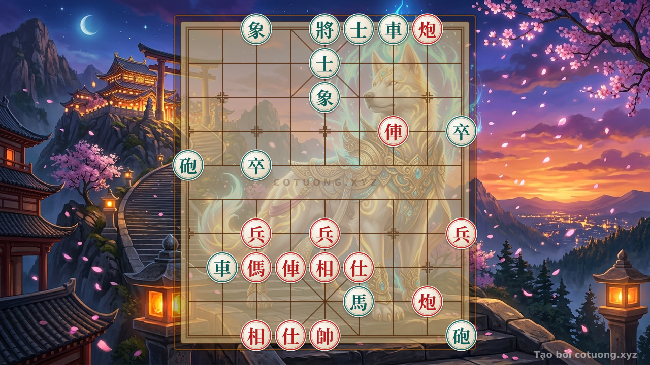Thế cờ: Secret Tactics: 2Rooks 2Cannons Horse 3Pawns 2Advisors 2Bishops vs. 2Rooks 2Cannons Horse 2Pawns 2Advisors 2Bishops - Play Xiangqi Like a General — Cờ Tướng Online