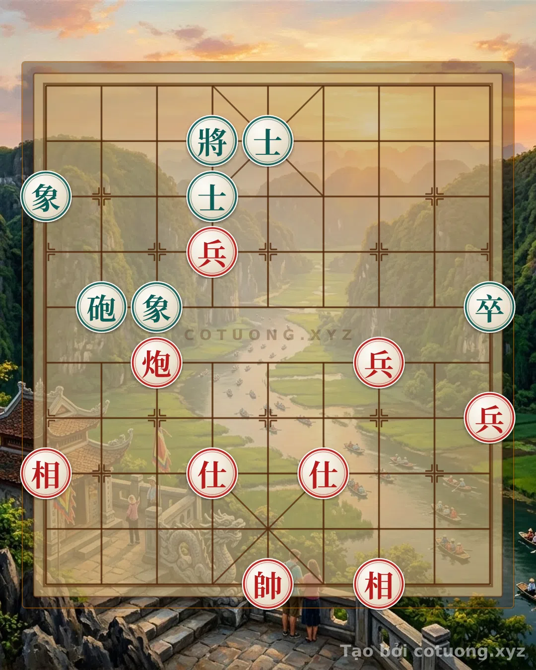 Thế cờ: Xiangqi: Red Strategy on the Chessboard, Master's Lesson for Learning the Game — Cờ Tướng Online