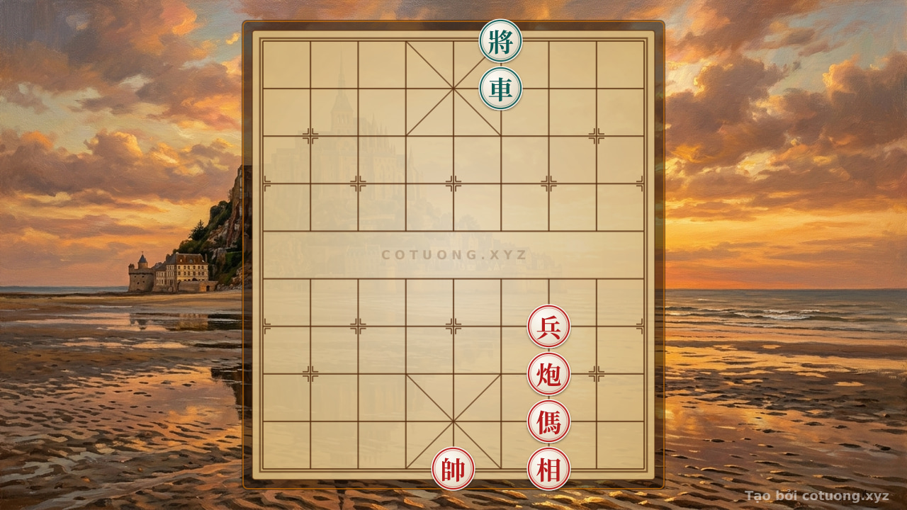 Thế cờ: Hidden Xiangqi: The Sorrowful Move in the Strange Formation of Cannon, Horse, and Red Pawn vs. the Mythical Black Chariot — Cờ Tướng Online