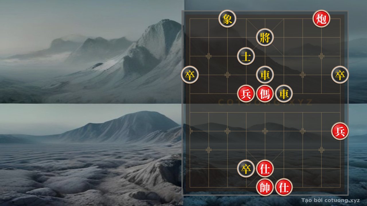 Thế cờ: Red Cannon Escape: Tactical Checkmate in Xiangqi — Cờ Tướng Online