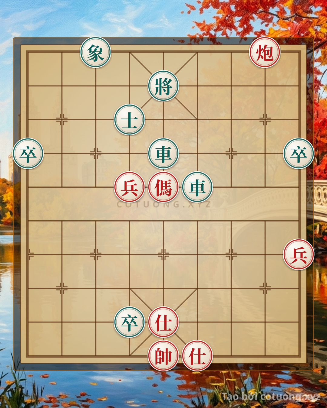 Challenge: Red Cannon Escape: Tactical Checkmate in Xiangqi - Can you solve it?