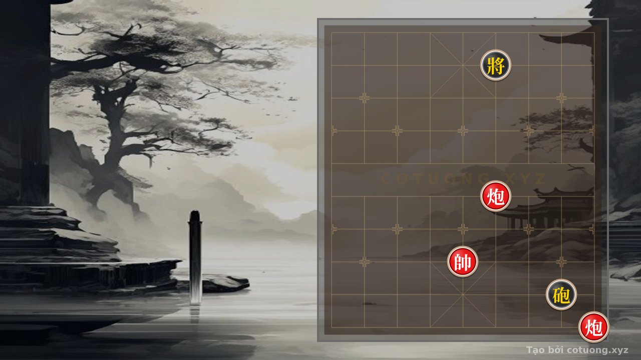 Thế cờ: Red General's Breakthrough: The Mythical 'Empty' Cannon and the Trapped Black General — Cờ Tướng Online