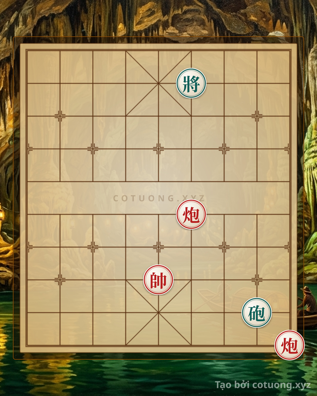 Challenge: Red General's Breakthrough: The Mythical 'Empty' Cannon and the Trapped Black General - Can you solve it?