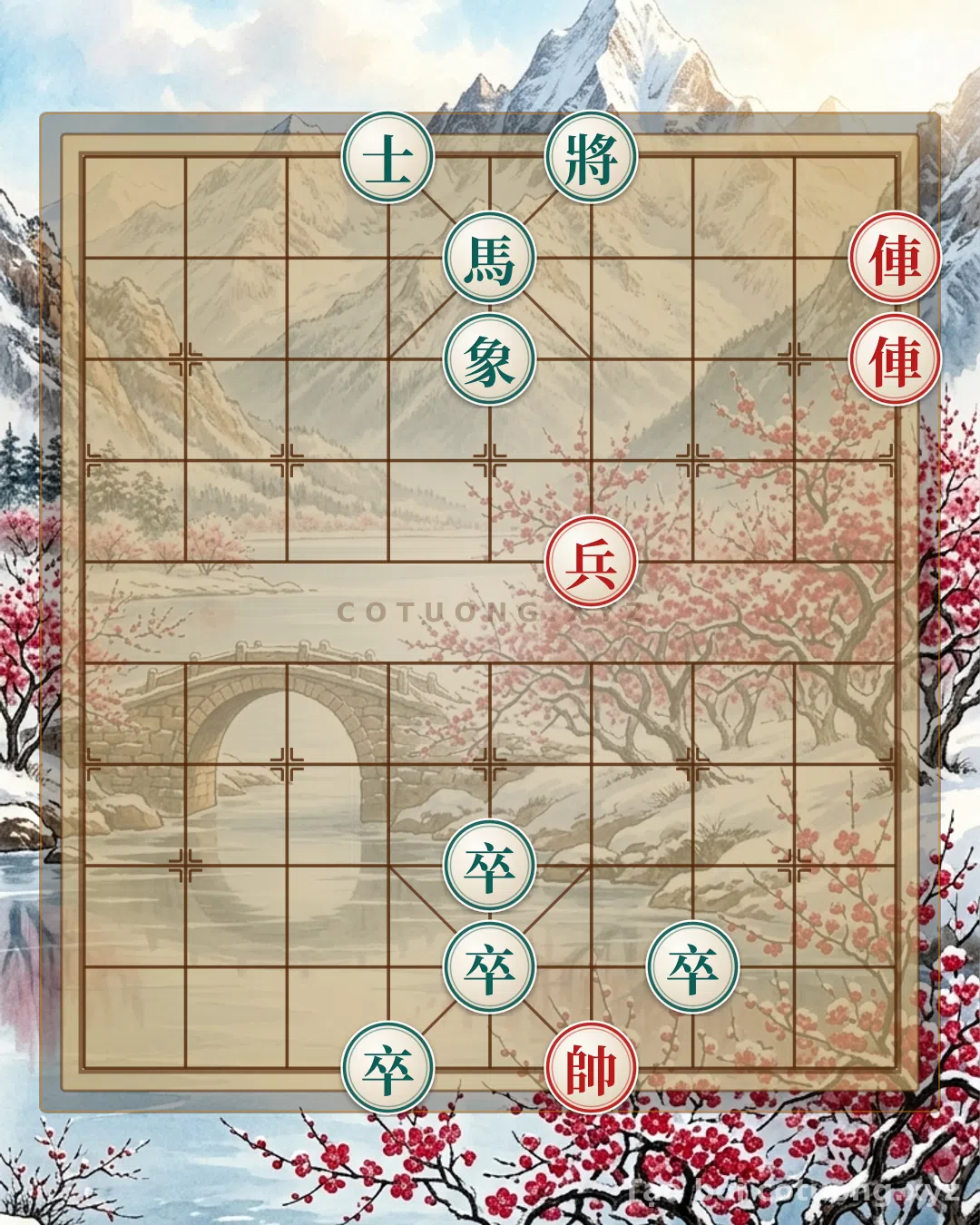 Thế cờ: Super Difficult Xiangqi: Black Defense Tactics in the Red Formation — Cờ Tướng Online