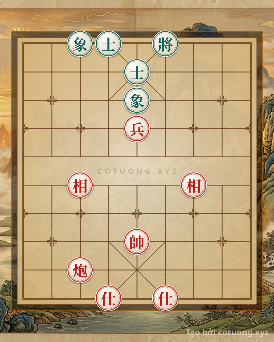 Challenge: The Great Battle of Xiangqi: From Psychological Warfare to Masterful Bravery - Can you solve it?