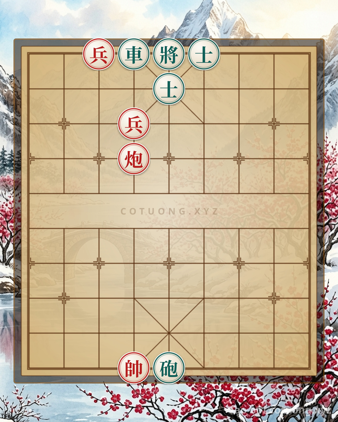 Challenge: Red's 'Defensive Counterattack' Trick: Crossing the River Before the Black Chariot on Move 4 - Can you solve it?