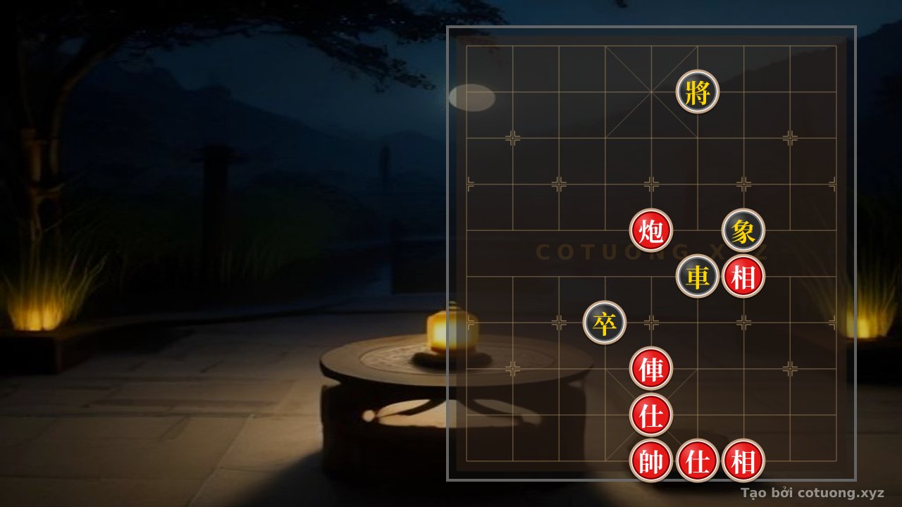 Thế cờ: Red General: The Secret to Capturing the Black Chariot at 6-5 in the 'Empty Cannon' Formation — Cờ Tướng Online