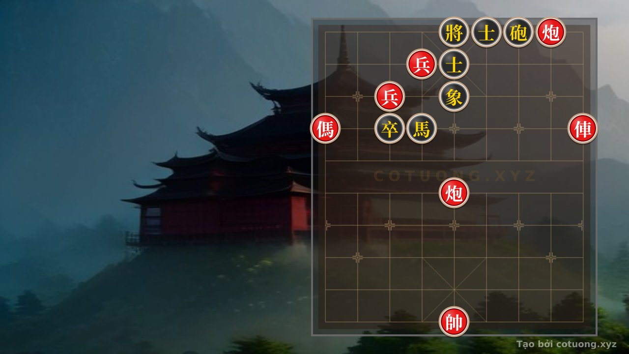 Thế cờ: Pháo Đỏ giật tít: Cánh Tướng Đen hở hở, có phải là cơ hội hay bẫy? — Cờ Tướng Online