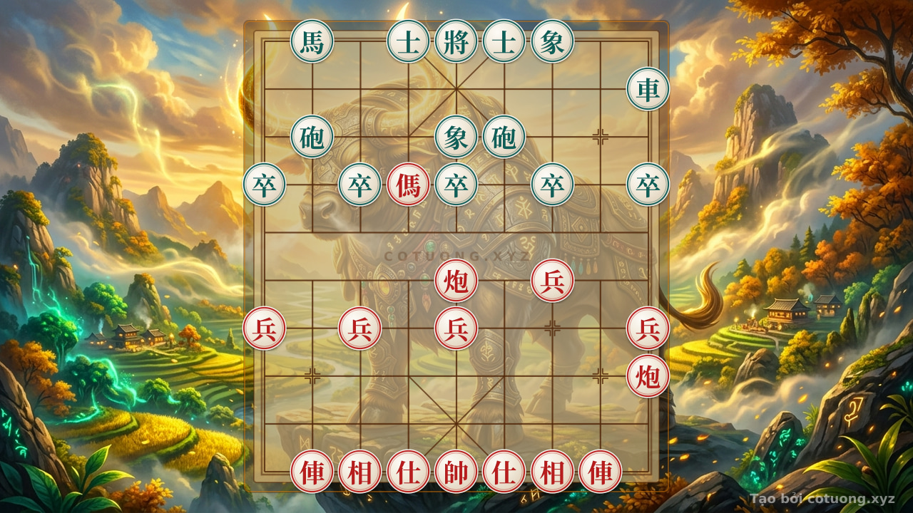 Thế cờ: The Divine Counterattack: Decoding the Masterpiece of Xiangqi at the Peak Where the Red Chariot Pierces the Black Heart — Cờ Tướng Online