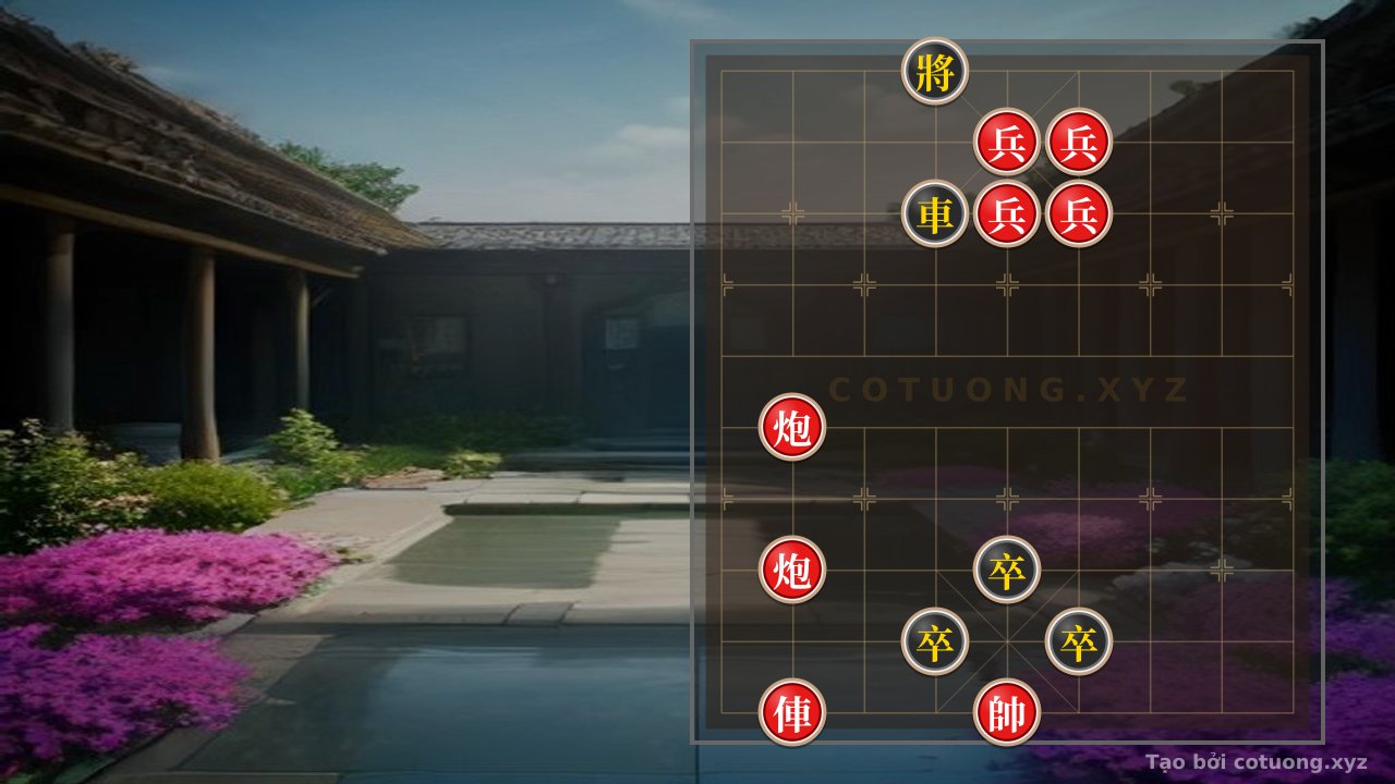 Thế cờ: Red General's Counterattack Against the Current: The Secret to Defusing the 'Empty Cannon Trap' in a Brutal Checkmate Position (Position 73 - Level 5/10) | Defensive Tactics for Beginners — Cờ Tướng Online