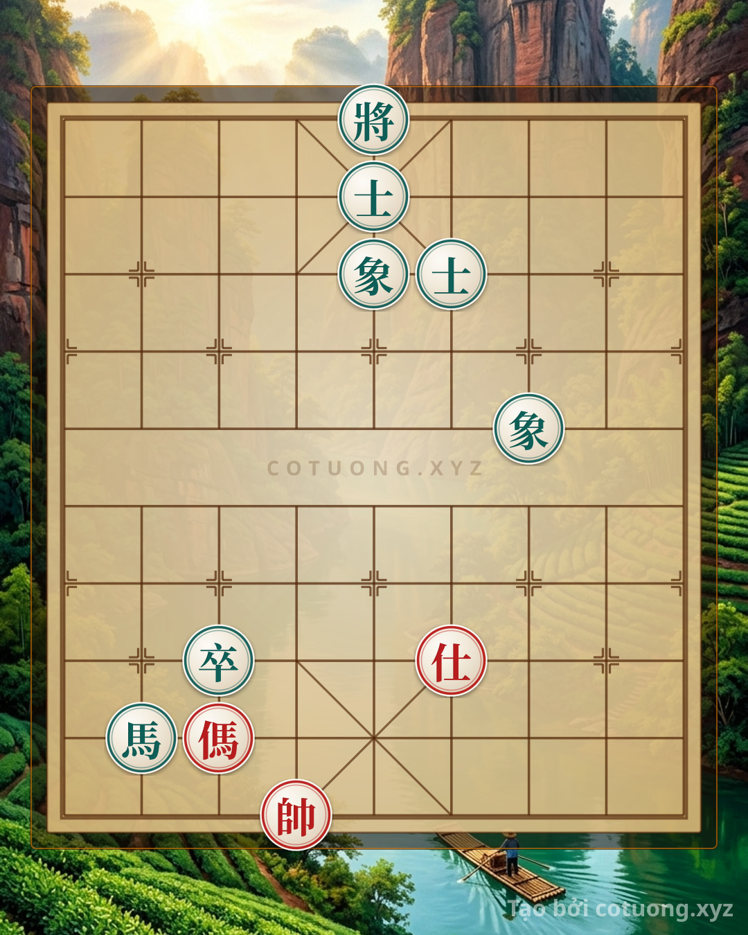Challenge: Xiangqi: Mastering the Double Horse Face-to-Face Formation - Can you solve it?