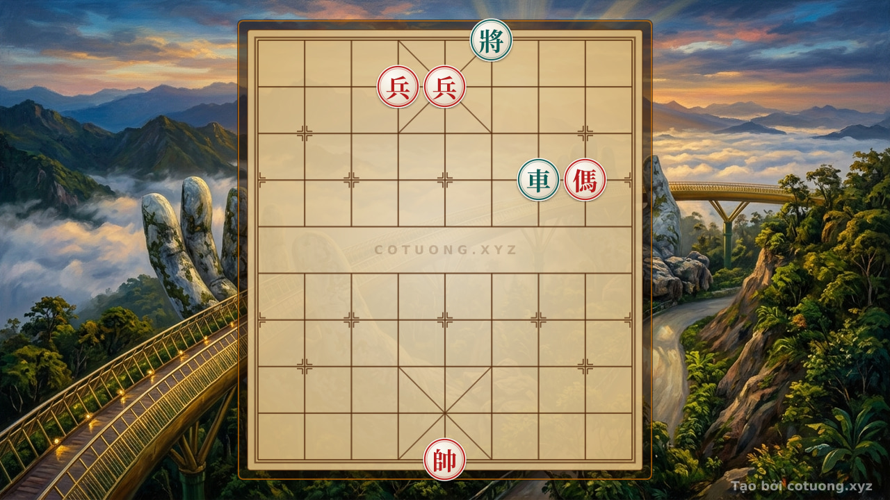 Thế cờ: The 'Chariot vs. General' Formation - The Classic Red Strategy in the Historic Battle — Cờ Tướng Online