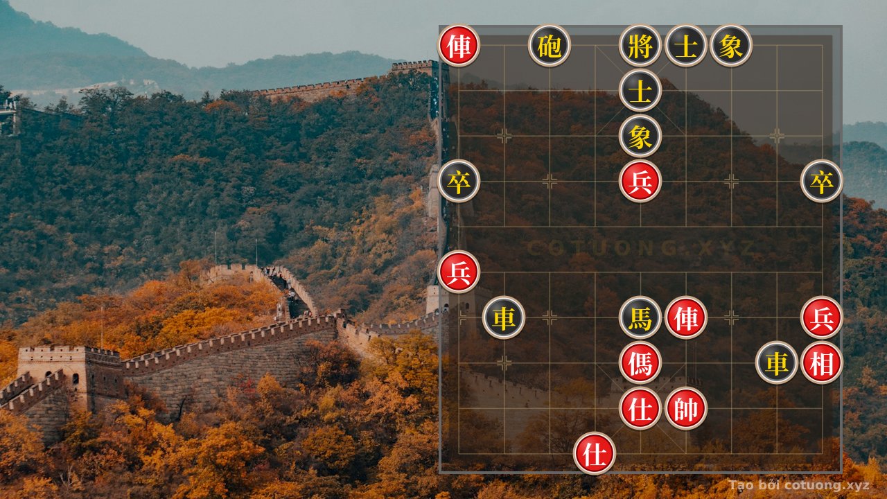 Thế cờ: Xiangqi Insight: When the Red Chariots Dance Amidst the Black Wolves - The #56fb Deeply Strategic — Cờ Tướng Online