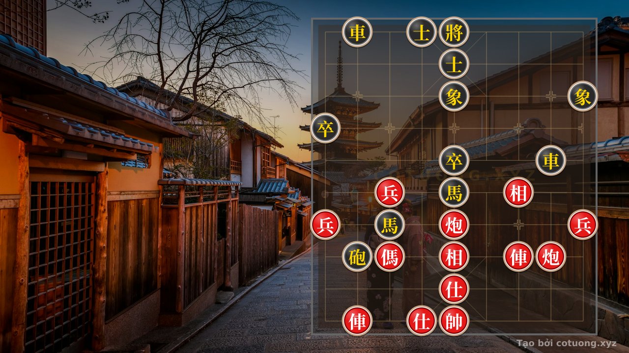 Thế cờ: Xiangqi Pro Tips: 2Rooks 2Cannons Horse 3Pawns 2Advisors 2Elephants vs. 2Rooks Cannons 2Horses 2Pawns 2Advisors 2Elephants - Detailed Solution — Cờ Tướng Online