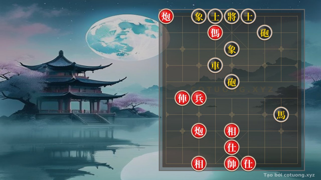 Thế cờ: Defensive Counterattack in the 'Red Cannon on File 9' Formation - Black's Survival Tips — Cờ Tướng Online