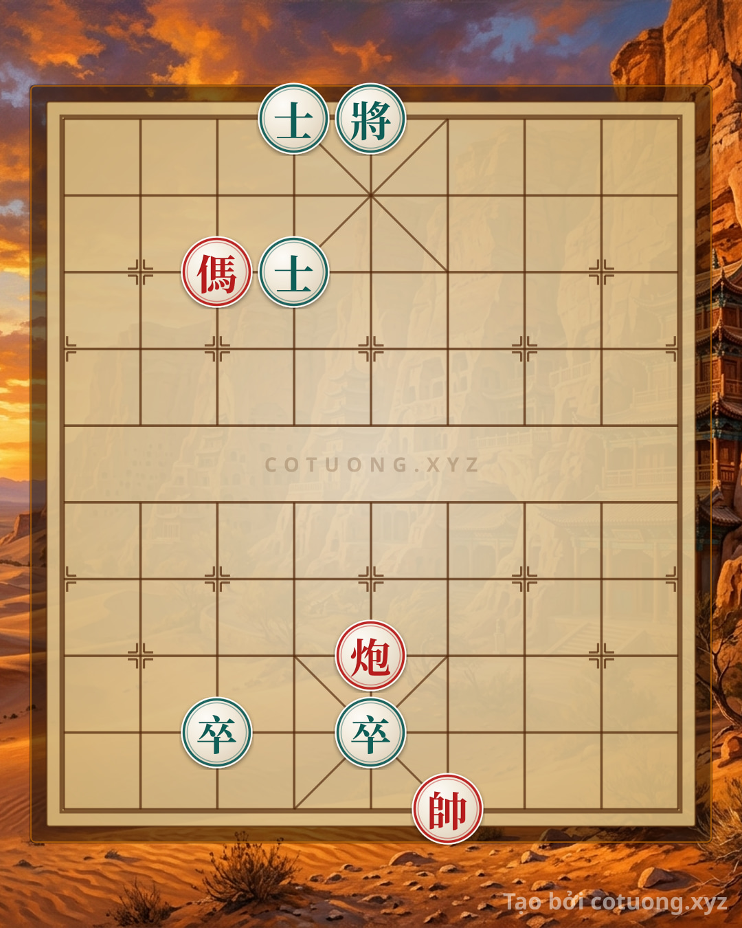 Challenge: Xiangqi Position 'Super Difficult Cannon': Which Red Horse Can Win? - Can you solve it?