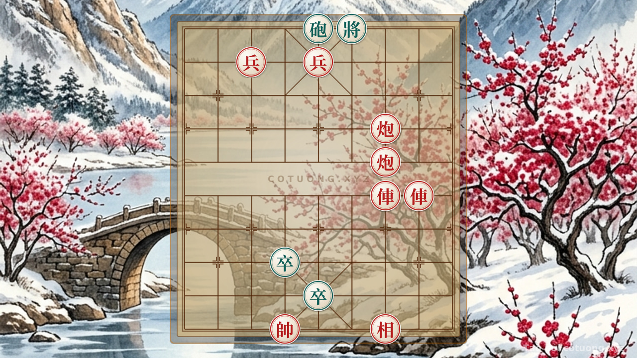 Thế cờ: Red Army Crushes Black General in 5 Moves - Rapid Checkmate Strategy — Cờ Tướng Online