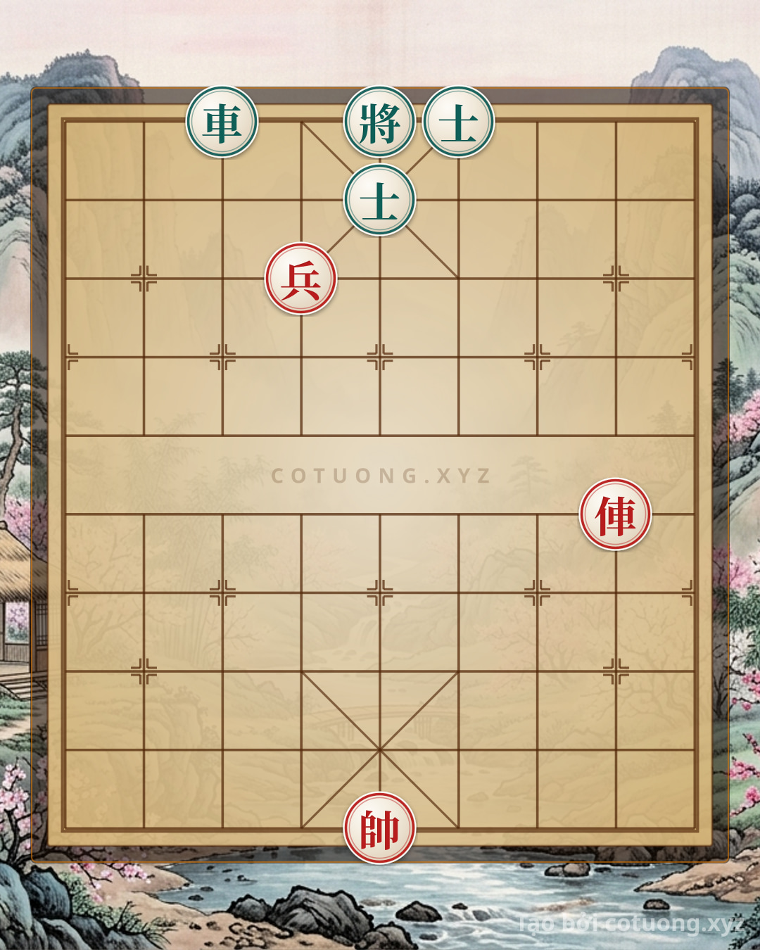 Challenge: Red Chariot Breaks Through, Black Advisor Self-Sacrifices: The Ultimate Pawn Sacrifice Strategy - Can you solve it?
