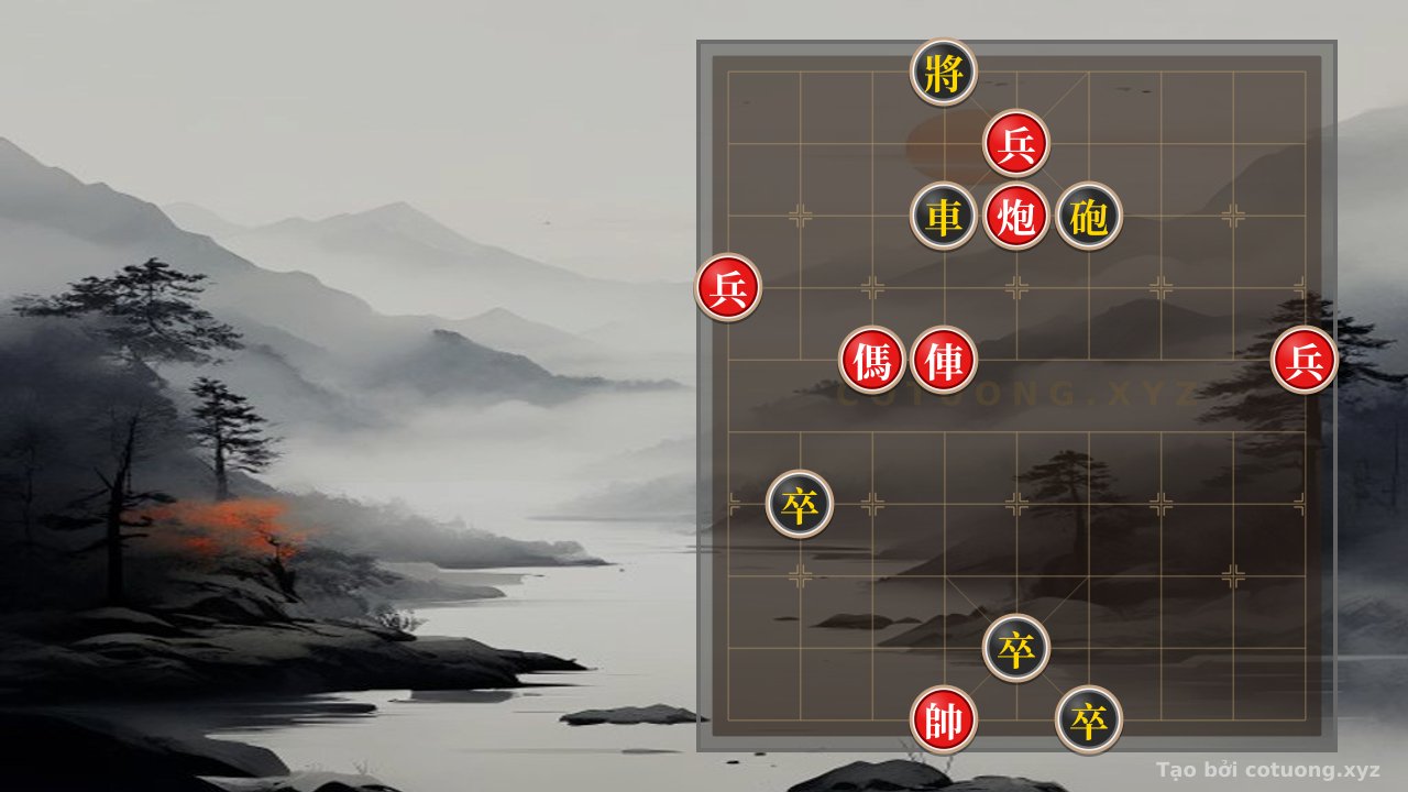 Thế cờ: Endgame Cruelty: The Critical Move When the Black Rook Is Isolated Against the Red Cannon — Cờ Tướng Online