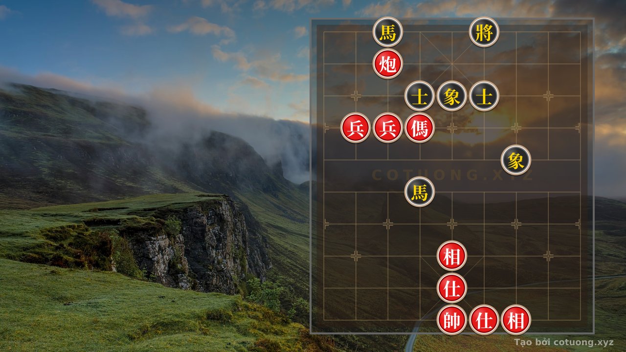 Thế cờ: Red Cannon Trapped: A Brutal Strategy in Level 1/10 Xiangqi — Cờ Tướng Online